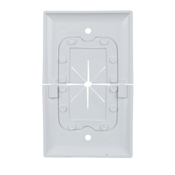 Main product image for DataComm 45-0017-UWH Split Plate with Flexible Opening Ultra White261-5490